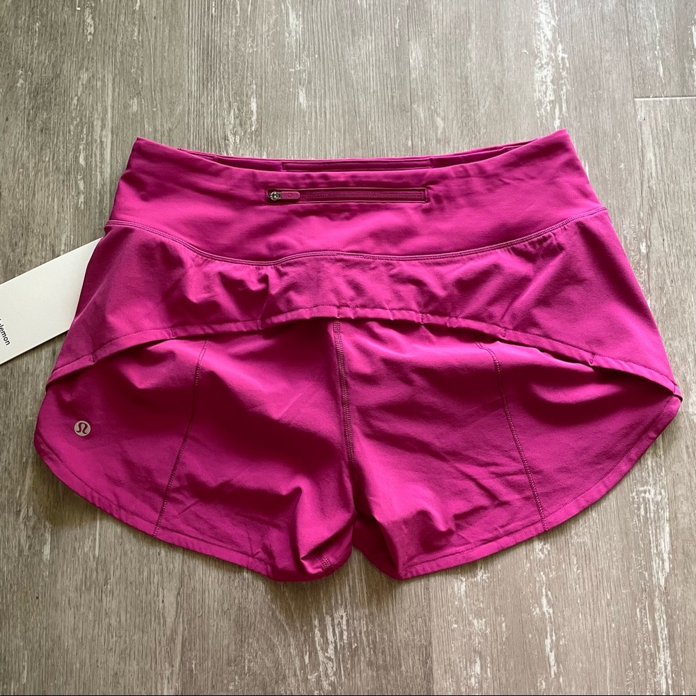 Lululemon Speed Up Short MR Long *4" - Ripened Raspberry - Picture 7 of 9